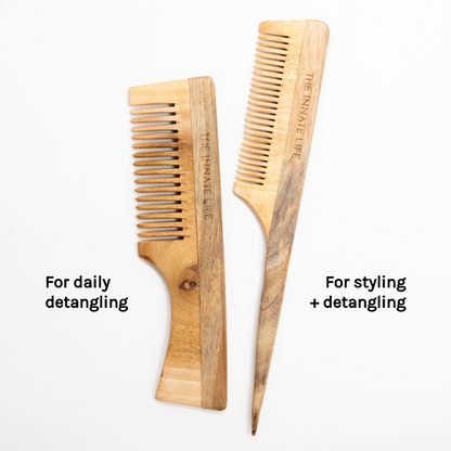 NEEM WOOD DETANGLING COMB